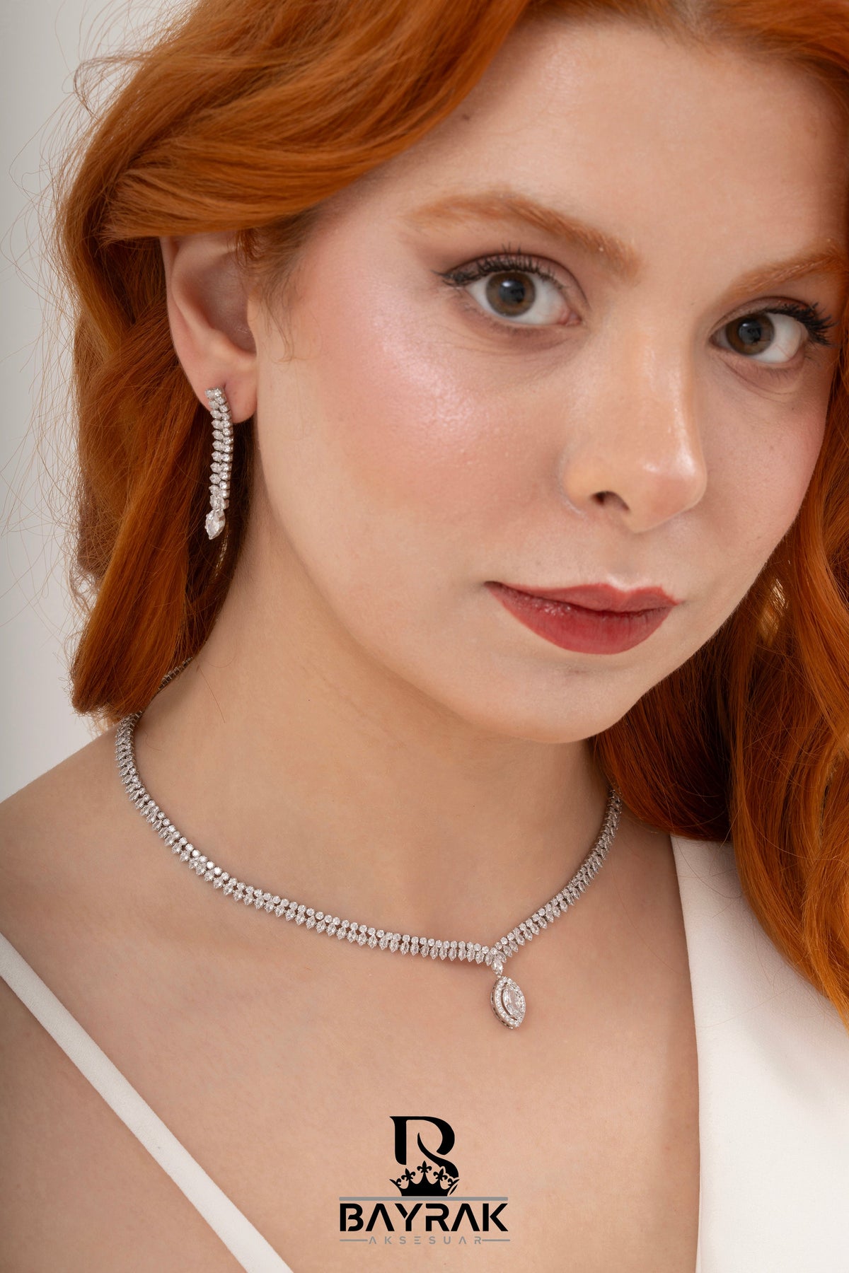 Rosa -396- Crystal-Style Fashion Jewelry Set product photo 2