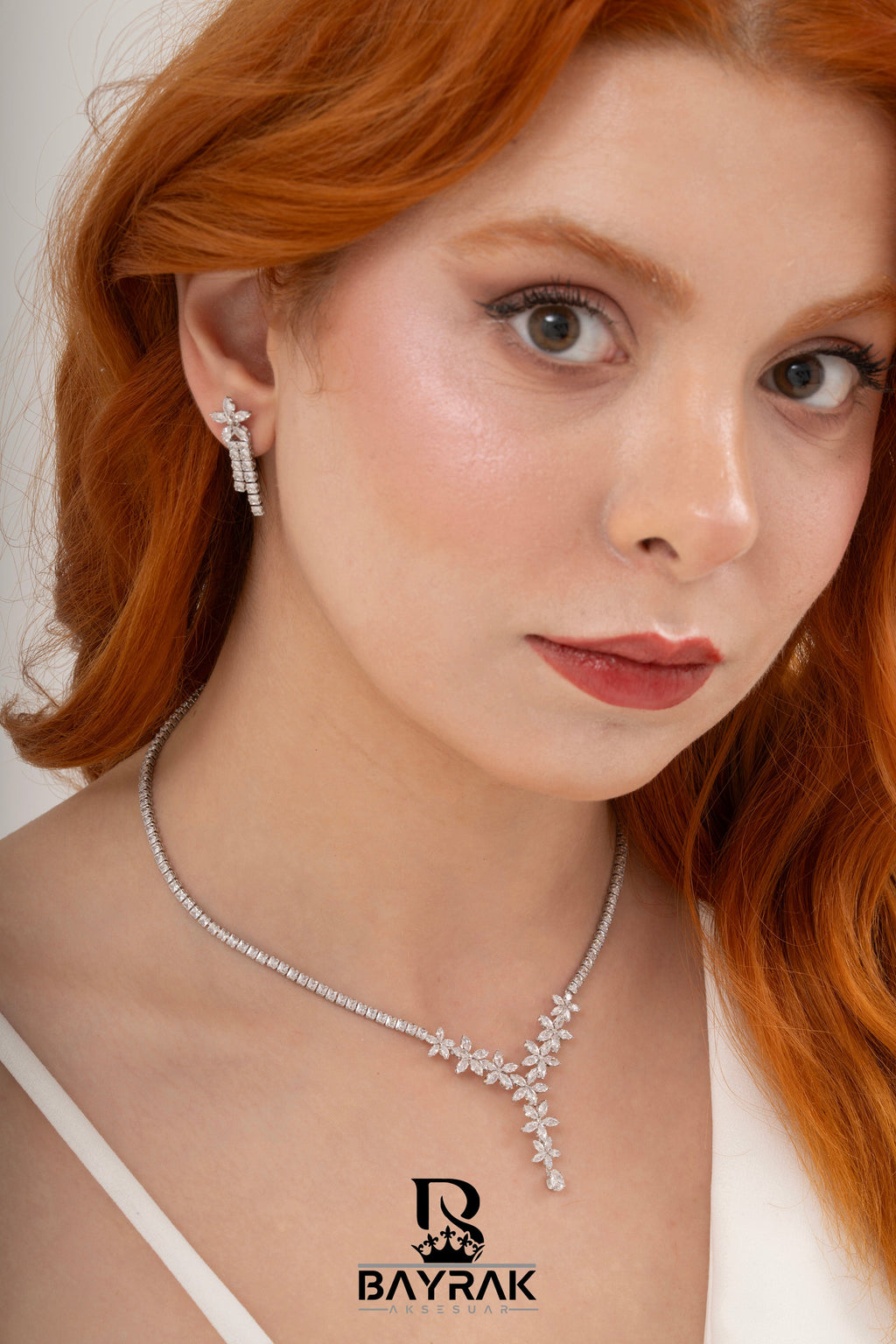 Rosa -398- Crystal-Style Fashion Jewelry Set product photo 2