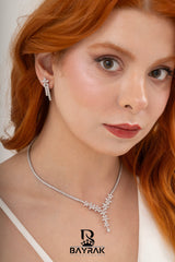 Rosa -398- Crystal-Style Fashion Jewelry Set product photo 2