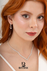 Rosa -400- Crystal-Style Fashion Jewelry Set product photo 2