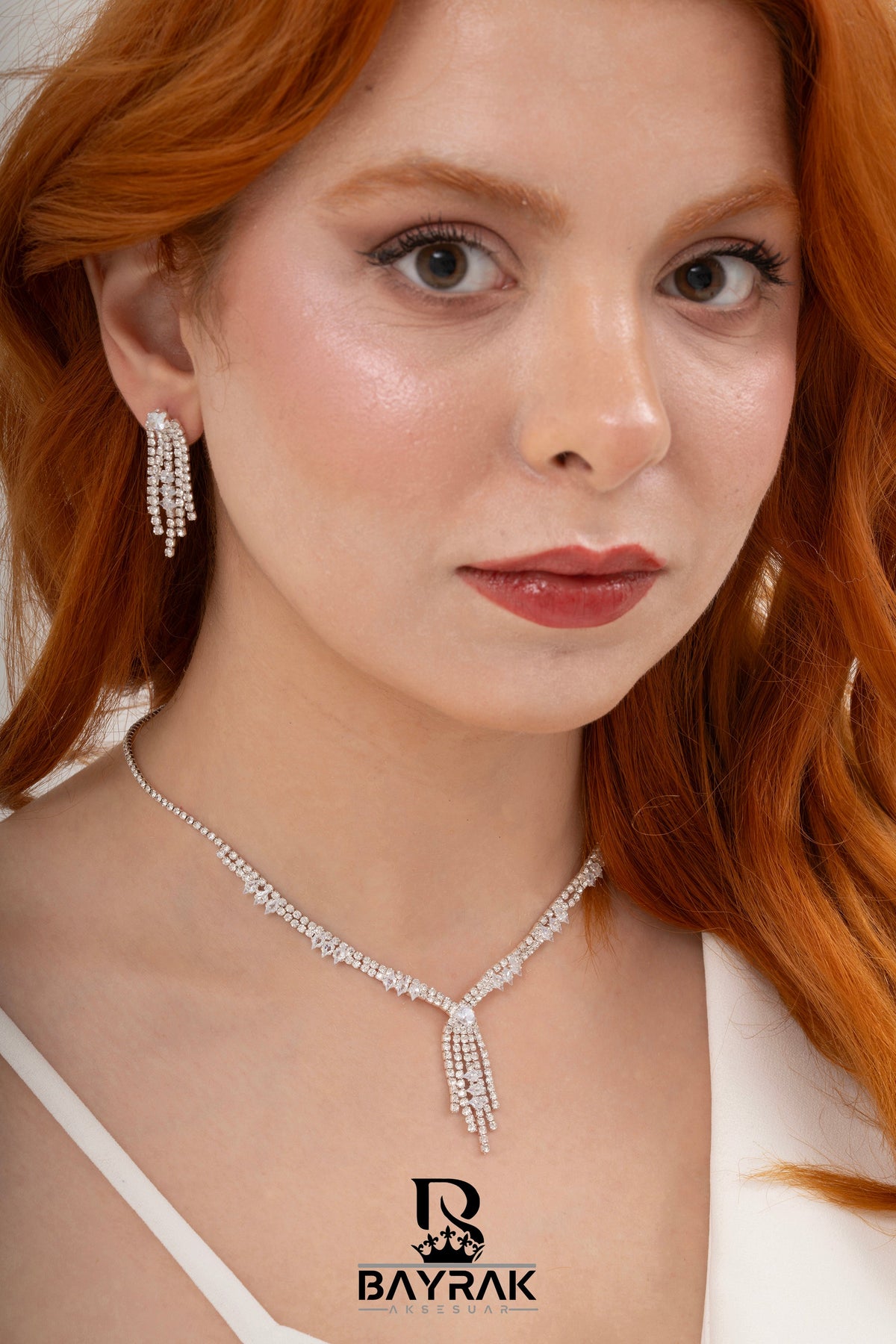 Rosa -406- Crystal-Style Fashion Jewelry Set product photo 2