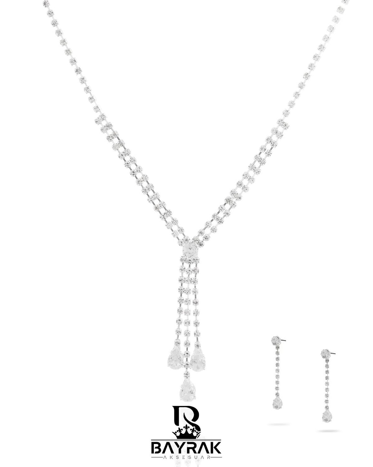 Rosa -418- Crystal-Style Fashion Jewelry Set product photo 1