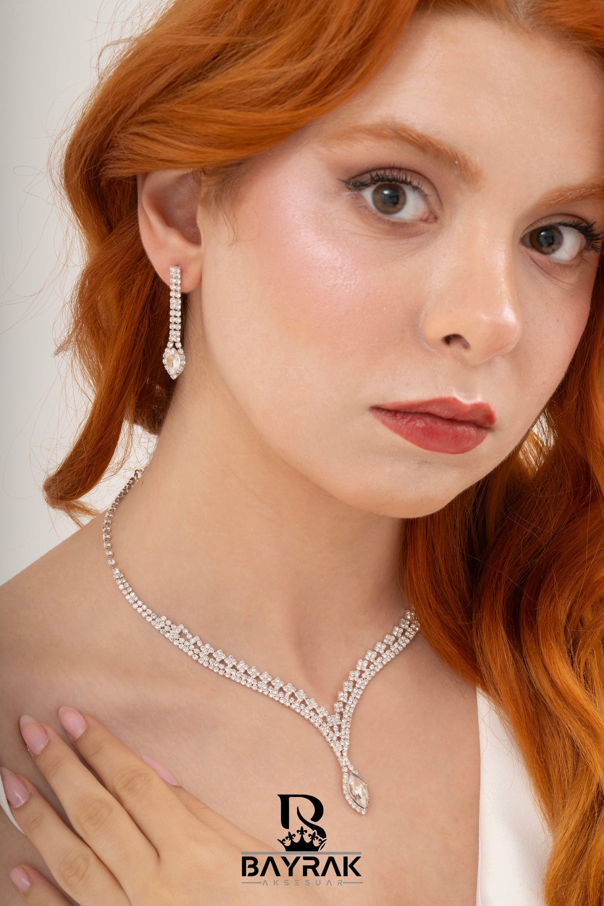 Rosa -424- Crystal-Style Fashion Jewelry Set product photo 3