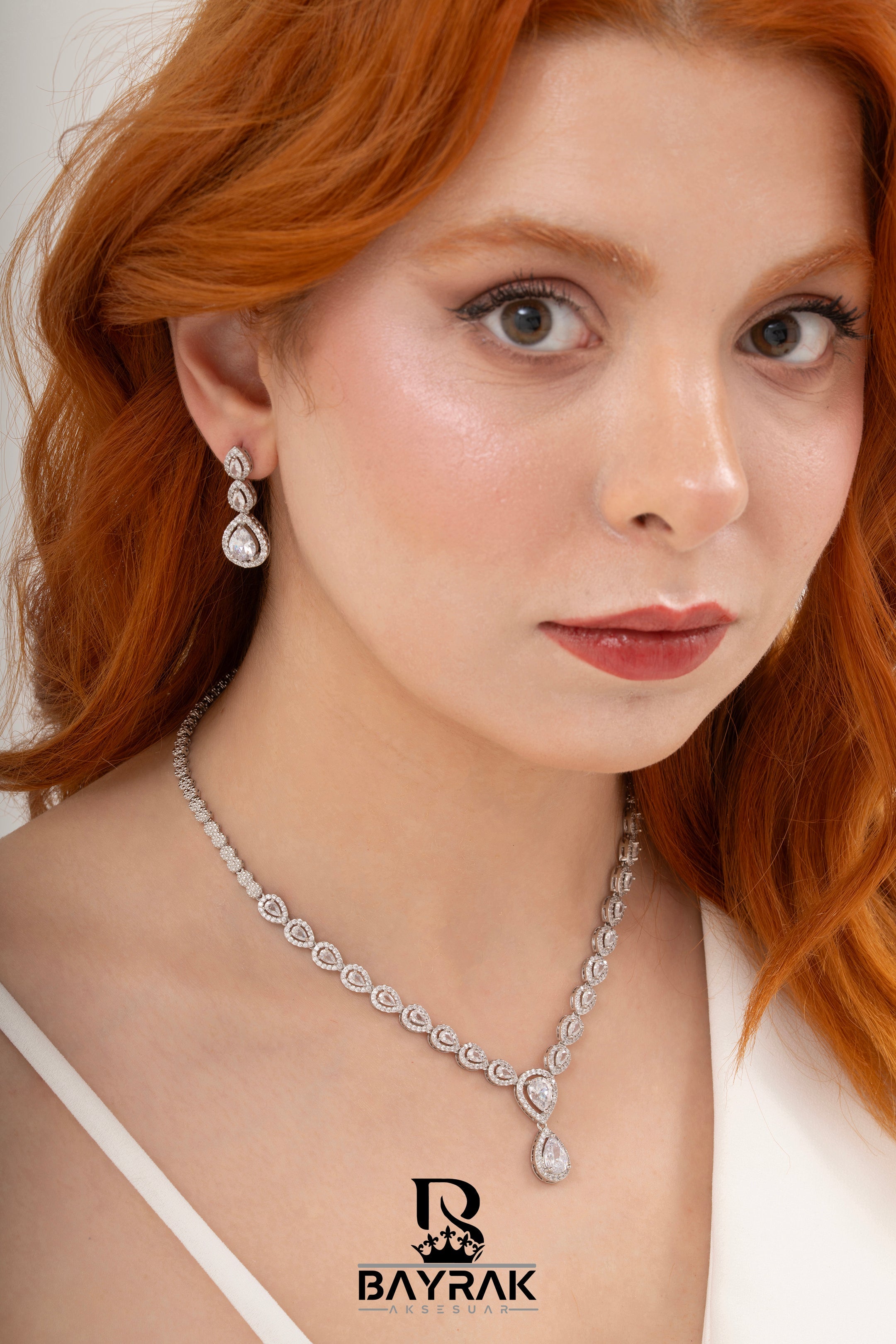 Rosa -426- Crystal-Style Fashion Jewelry Set product photo 2
