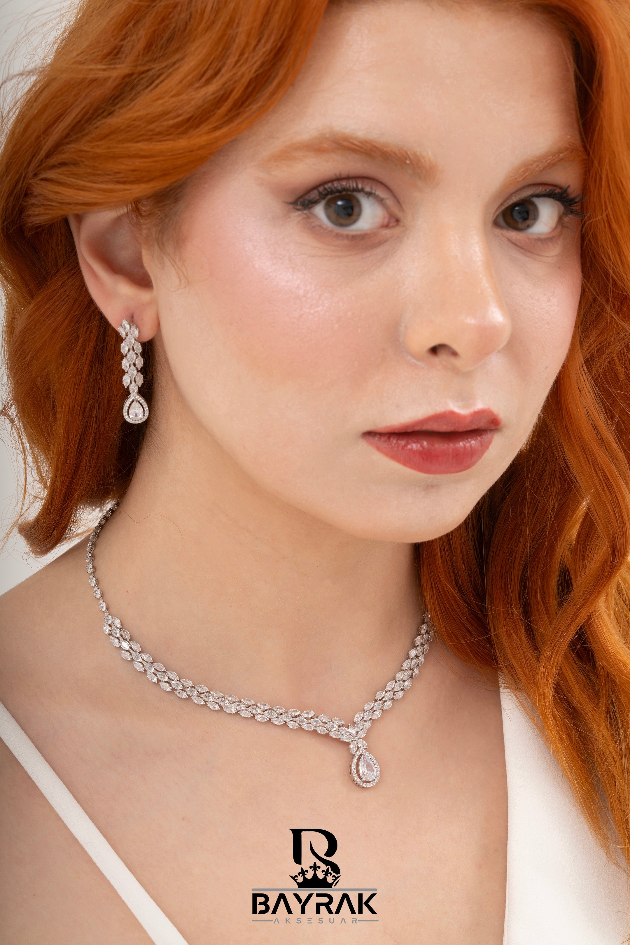 Rosa -430- Crystal-Style Fashion Jewelry Set product photo 2