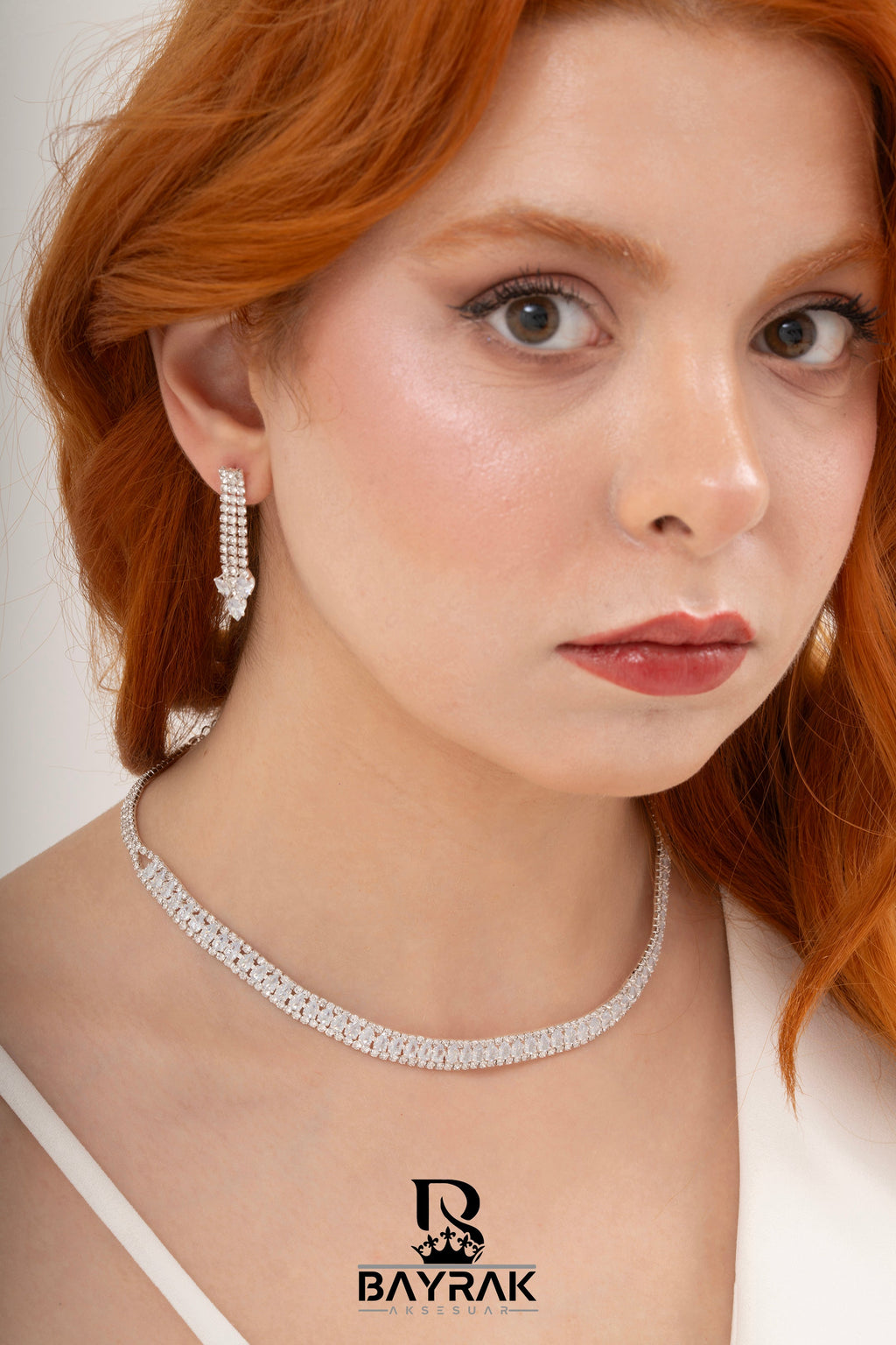 Rosa -434- Crystal-Style Fashion Jewelry Set product photo 2