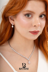 Rosa -442- Crystal-Style Fashion Jewelry Set product photo 2