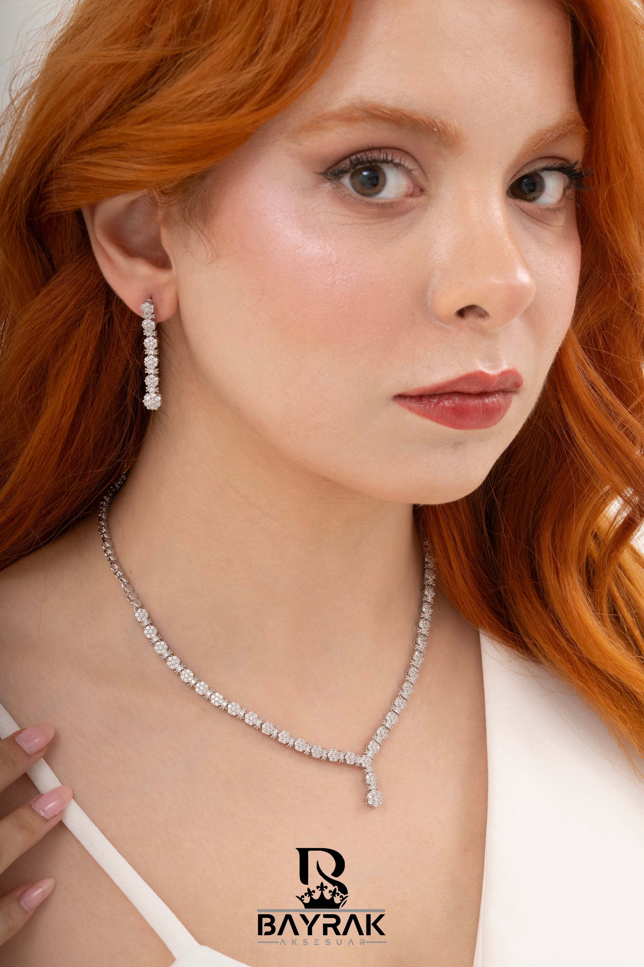 Rosa -444- Crystal-Style Fashion Jewelry Set product photo 2