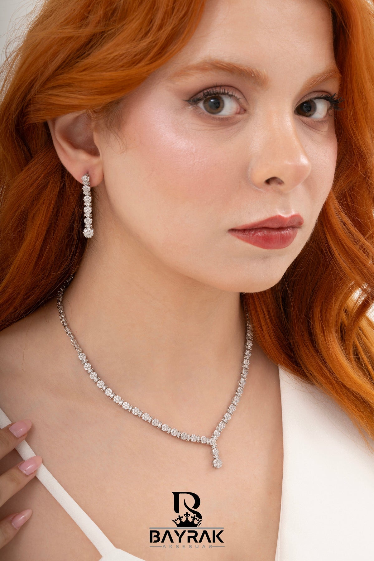 Rosa -444- Crystal-Style Fashion Jewelry Set product photo 2